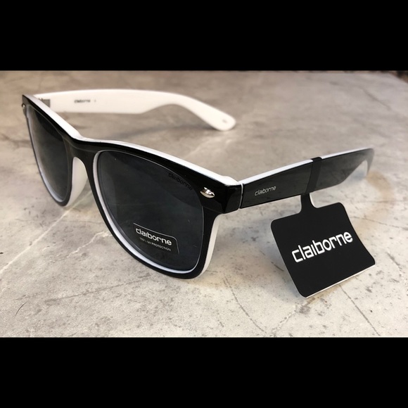 Liz Claiborne Men’s Wayfarer Style Sunglasses NWT - Picture 3 of 5